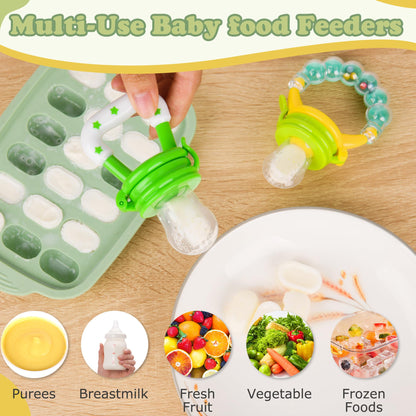 Baby Food Feeder & Popsicle Molds by WAJIAYON