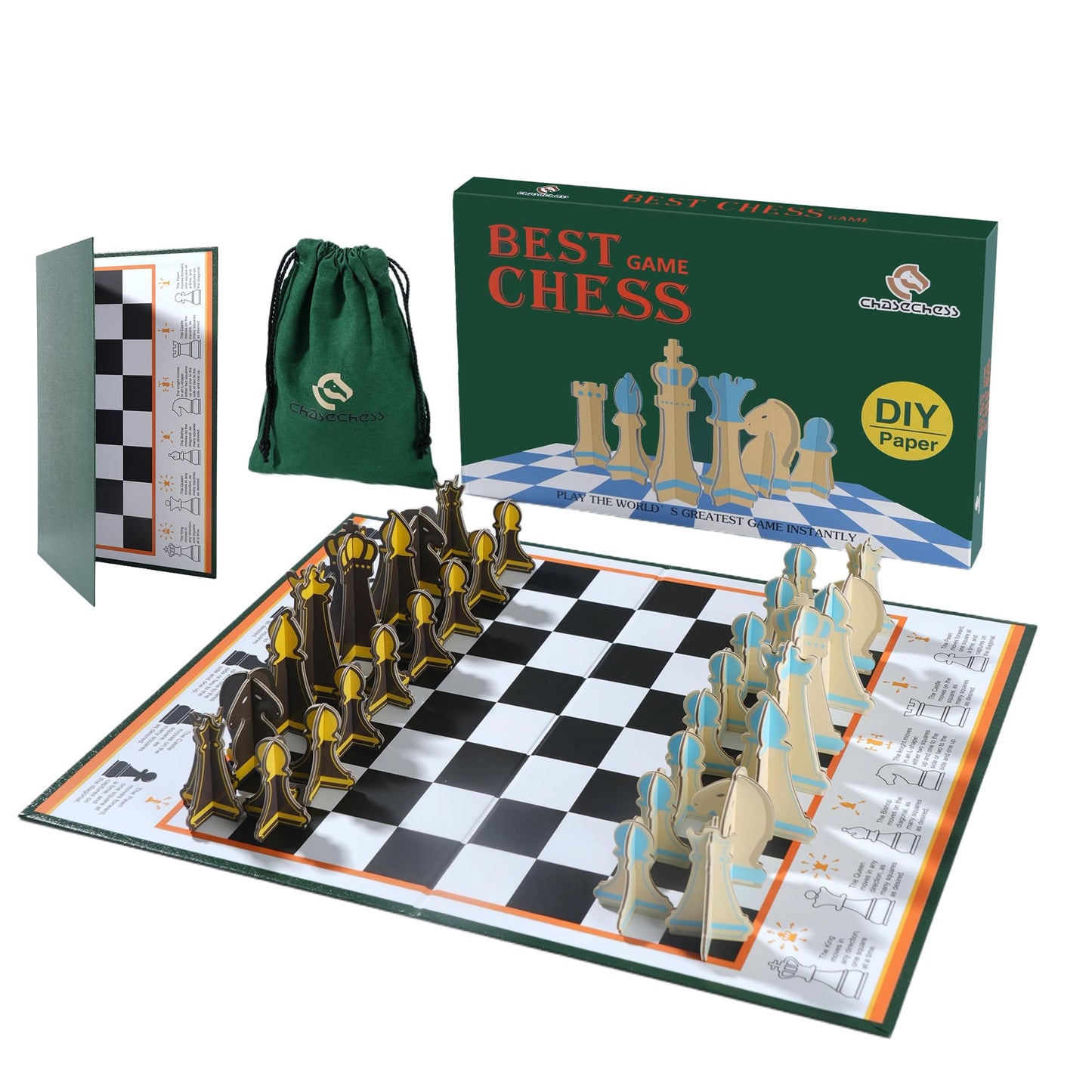 Portable Folding Chess Set by BAORIVER