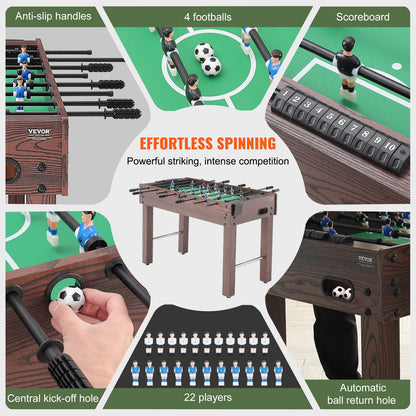 48-Inch Foosball Table for Home Game Room