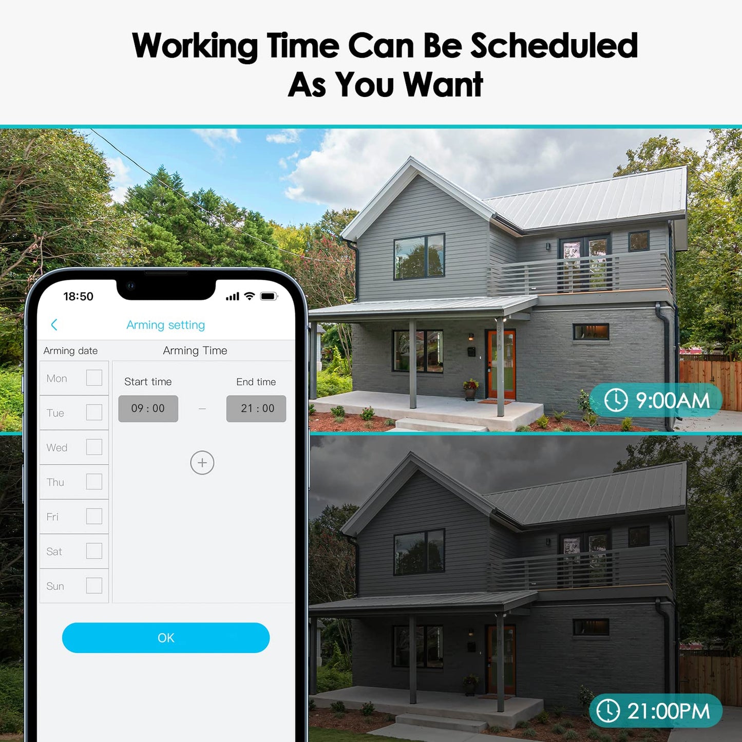 SEHMUA 2K Wireless Outdoor Security Camera