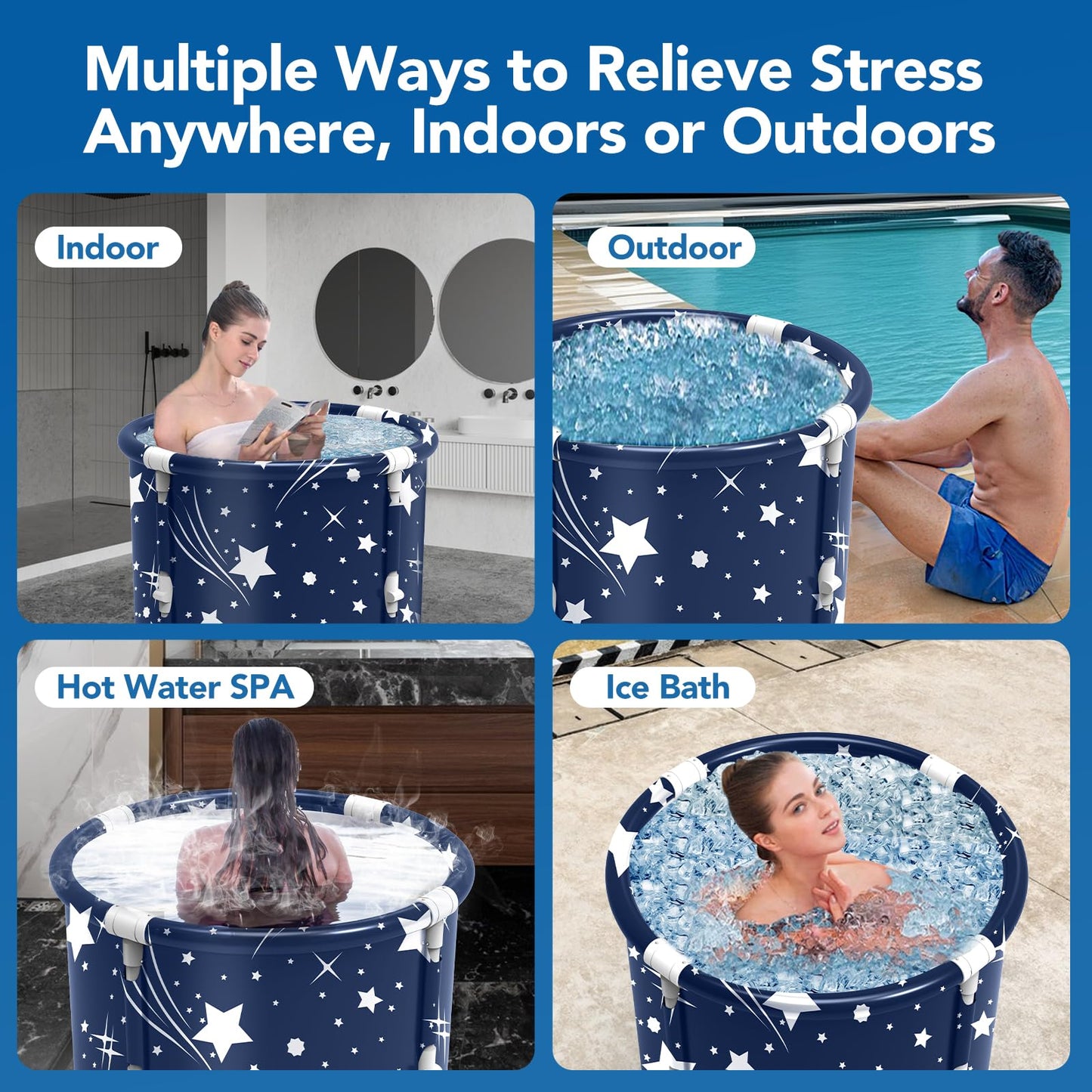Portable Cold Plunge Tub for Recovery Therapy