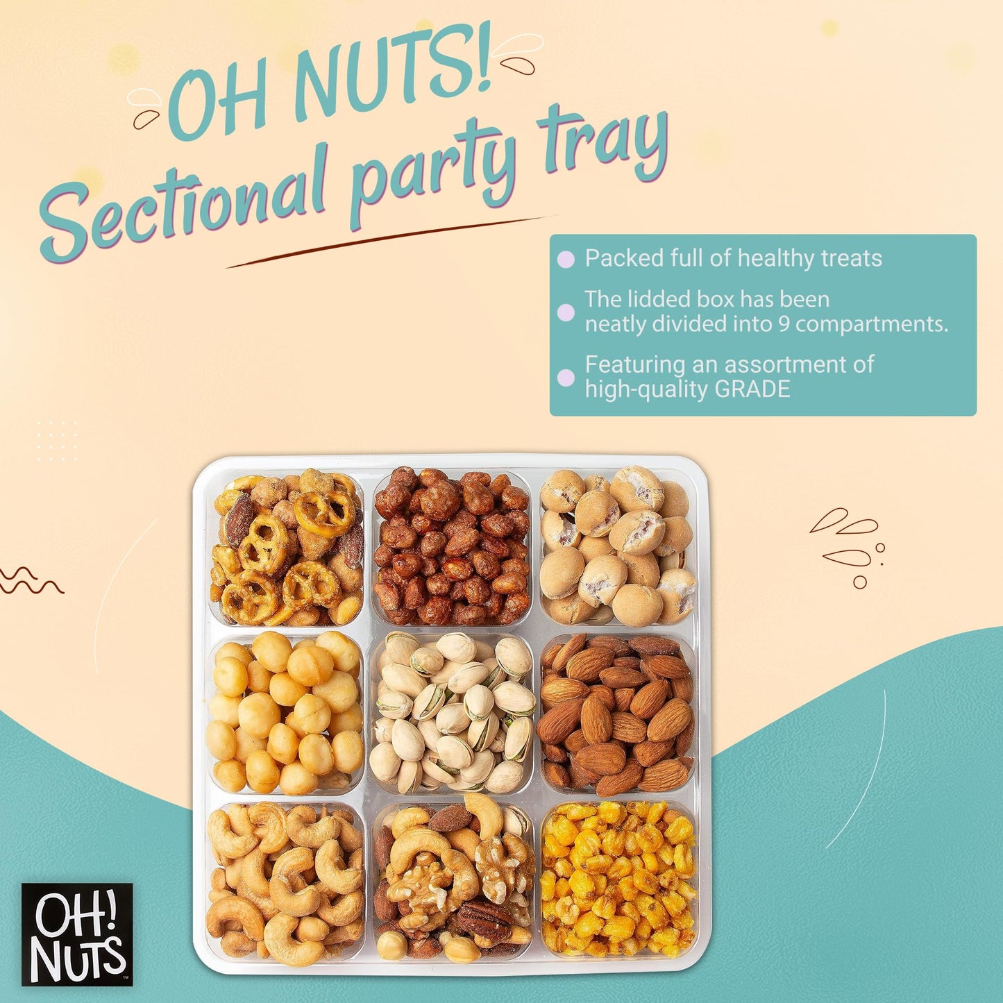 Oh! Nuts Premium Assorted Nut Gift Basket