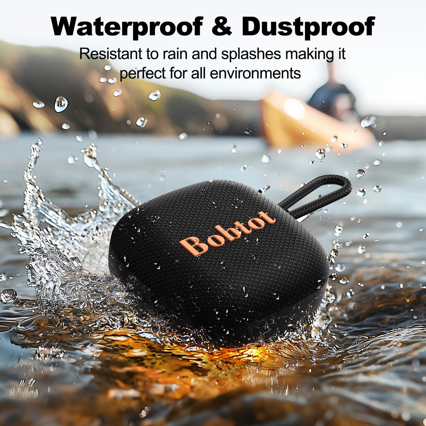 Portable Bluetooth Shower Speaker with 16H Playtime