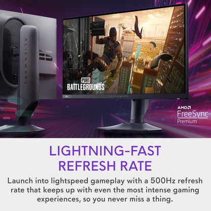 24.5-inch Alienware Gaming Monitor 500Hz 0.5ms