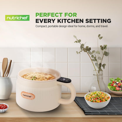 NutriChef 1.6 QT Electric Rice Cooker & Lunch Maker