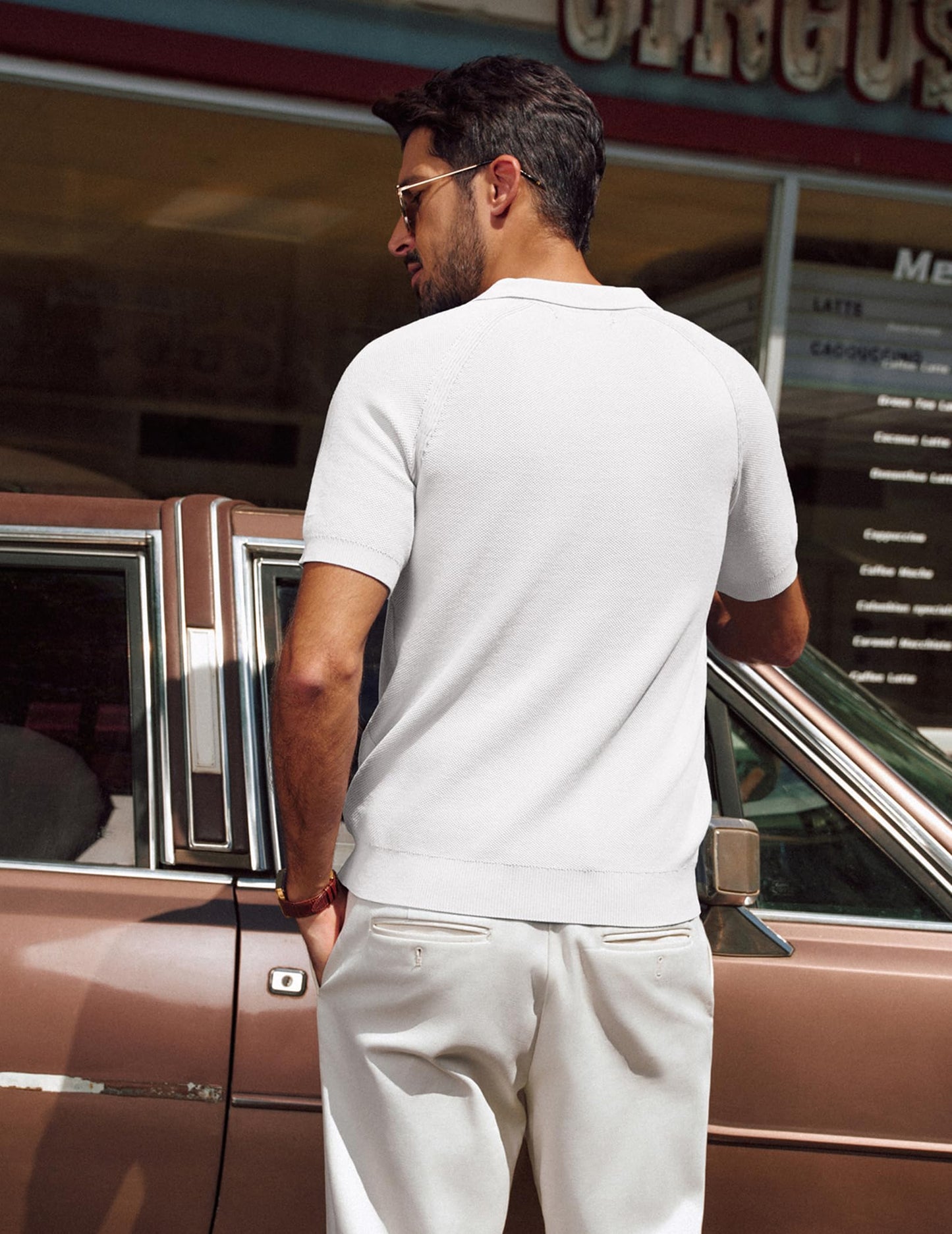 Men's Summer Knit Polo Shirt!