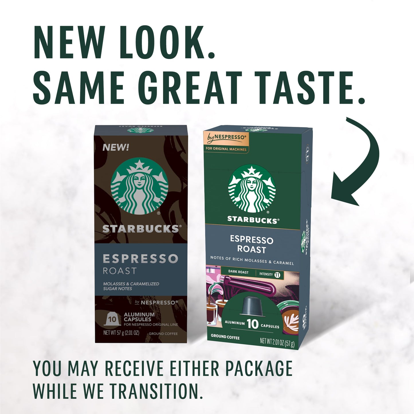 Starbucks Dark Roast Espresso Pods, 50 Count