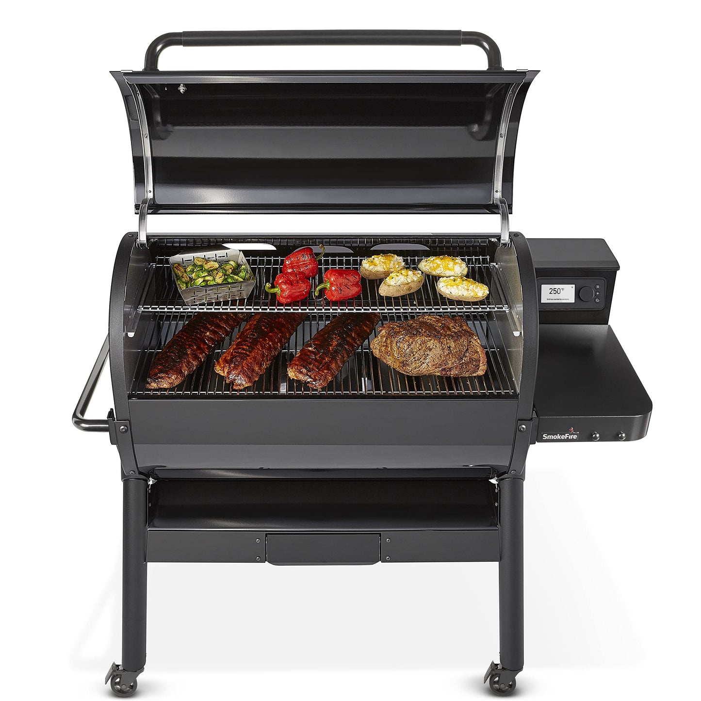 Weber SmokeFire EPX6 Wood Fired Pellet Grill, Stealth Edition Large