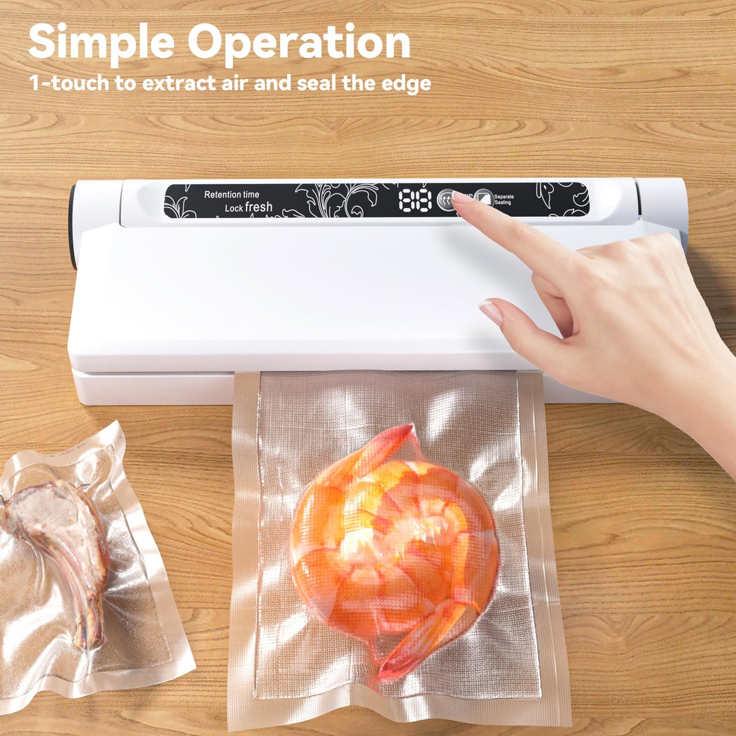 Vacuum Sealer with 20 Bags, Dual Use