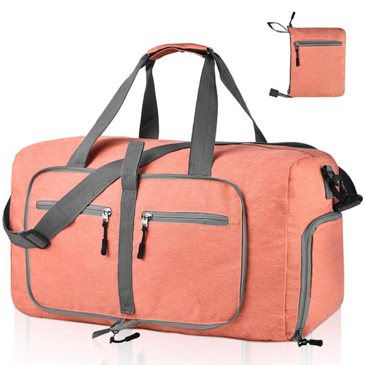 65L Travel Duffle Bag with Shoe Compartment