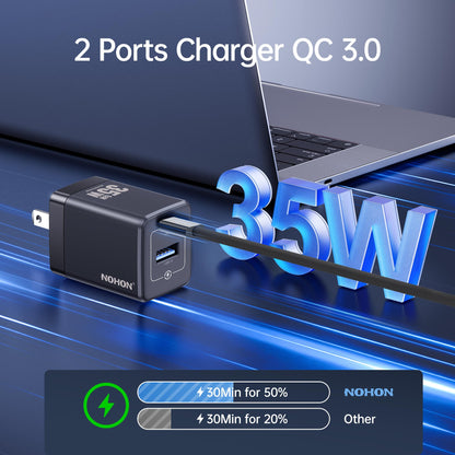 35W USB-C Wall Charger with 3ft Cable