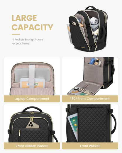 LOVEVOOK Travel Backpack with Packing Cubes