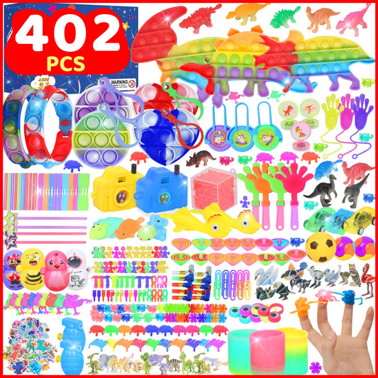 Erotodo 402 PCS Party Favors for Kids, Fidget Toys Pack, Goodie Bag Stuffers, Carnival Prizes, Pinata Filler, Treasure Box Toys for Classroom Rewards