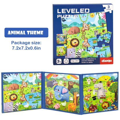 Animal World Magnetic Puzzle Book for Kids