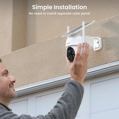 AOSU 2-Cam Solar-Powered Security Camera System