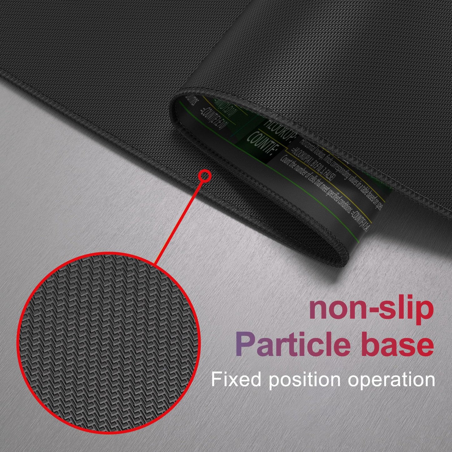 XXL Office Mouse Pad with Keyboard Shortcuts