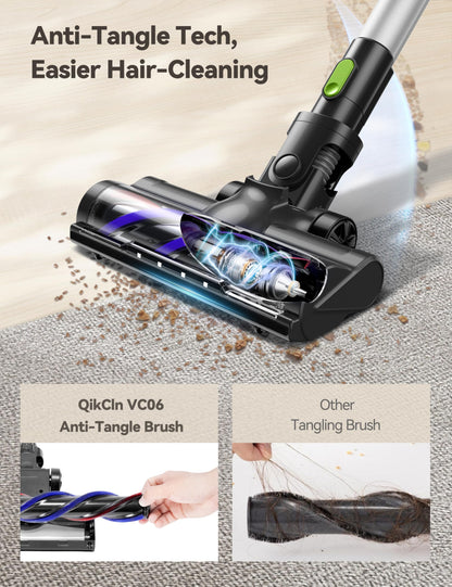 QikCln Cordless Vacuum Cleaner 23Kpa 45 Mins Runtime