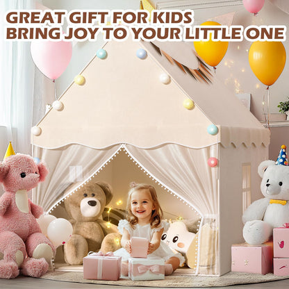 Kids Play Tent with Star Light & Mat