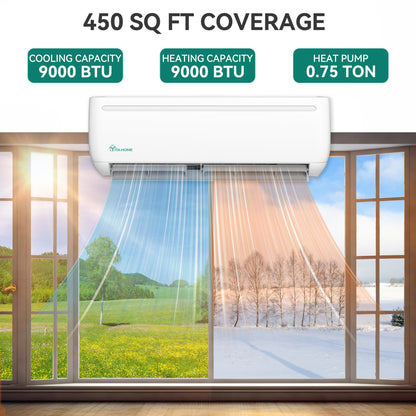 9000 BTU YITAHOME Mini Split AC Heat Pump