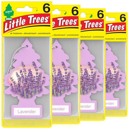 LITTLE TREES Lavender Car Air Fresheners - 24 Pack