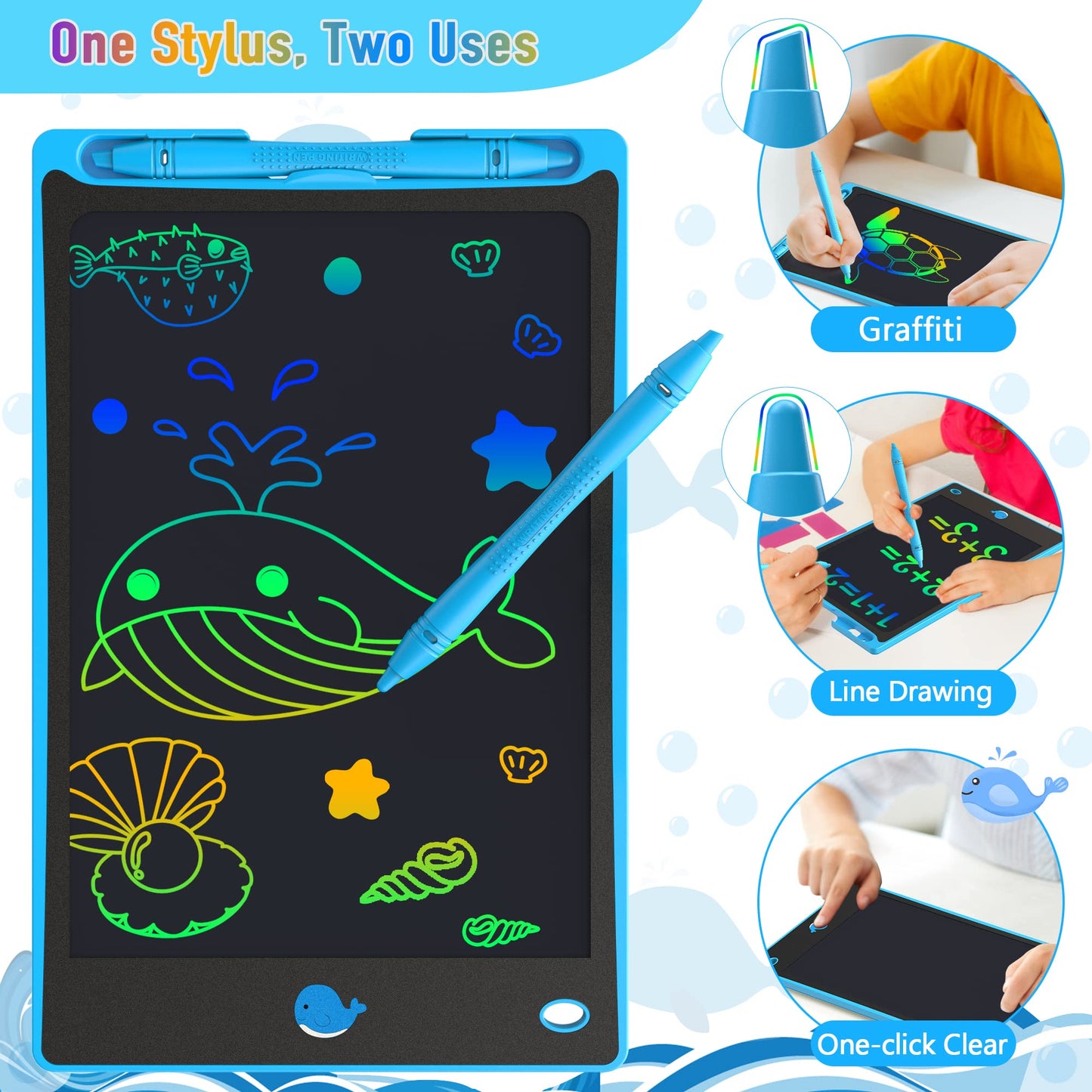 Hockvill LCD Writing Tablet for Kids 8.8 Inch