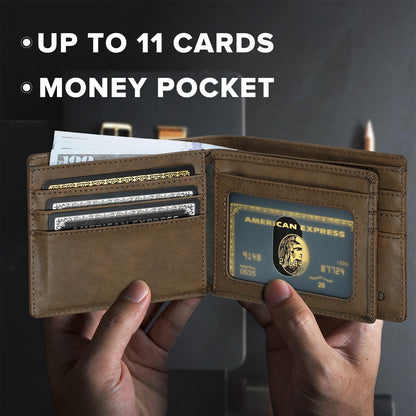 Furid Slim RFID Leather Card Wallet for Men