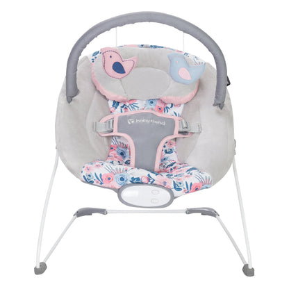 Baby Trend Lil' Snooze Deluxe III, Cozy Pink & Smart Steps Stem EZ Bouncer