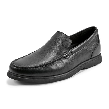 Rockport Men's Black Leather Jensen Loafers