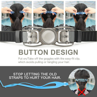 EXP VISION Adult Swim Goggles, Anti Fog Women Swimming Goggles Men No Leaking Triathlon Water Goggles