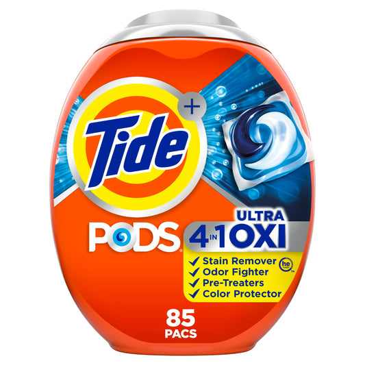 Tide PODS Ultra Oxi Laundry Detergent Pacs 85 Count