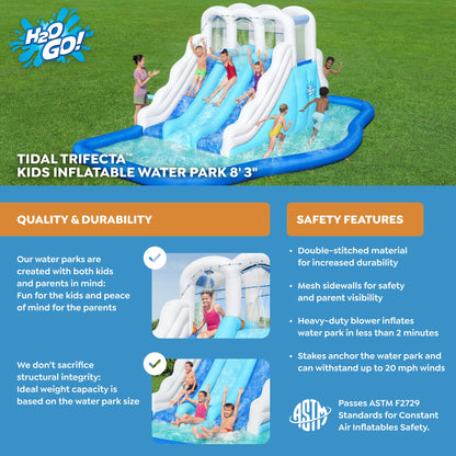 Bestway Inflatable Water Park with Triple Slide