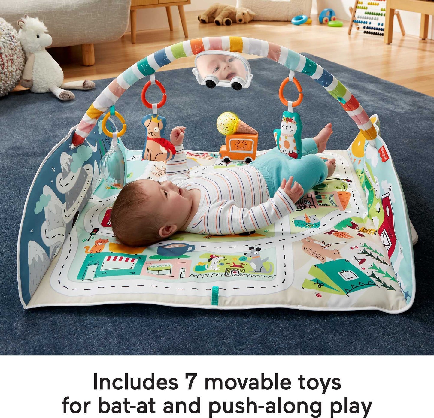 Fisher-Price Baby Playmat with Music & Lights