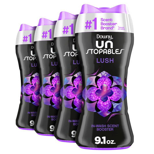 Downy Unstopables Lush Beads, 9.1 Oz Pack of 4