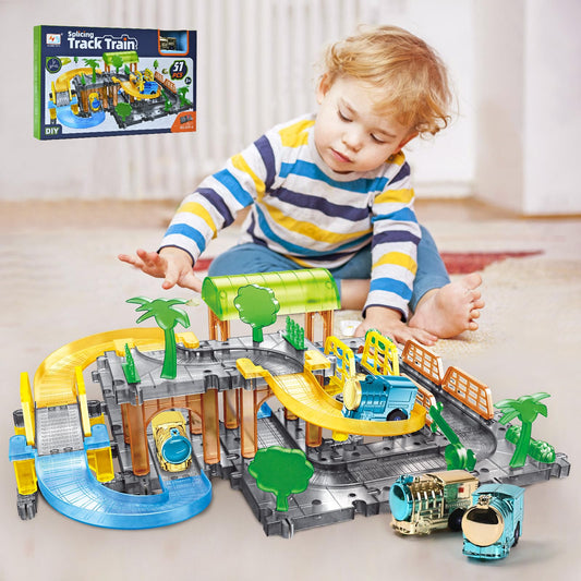 58pcs Racing Car Track Set for Kids