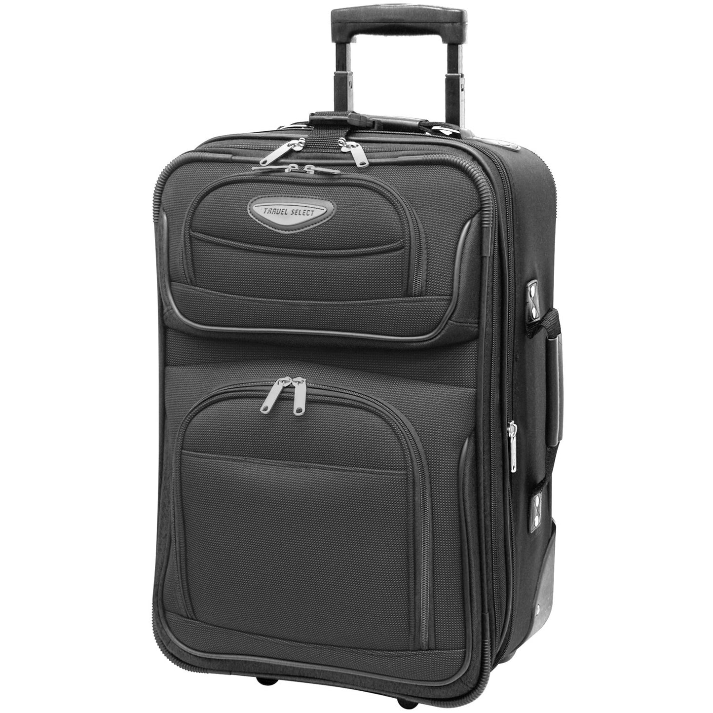 Travel Select Amsterdam Expandable Rolling Upright Luggage, Gray, 4-Piece Set