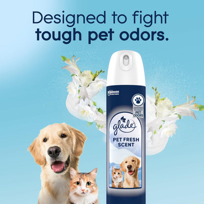 Glade Pet Fresh Air Freshener Spray, 8 Oz