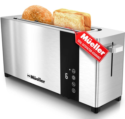 Mueller 2-Slice Stainless Steel Toaster with Tray