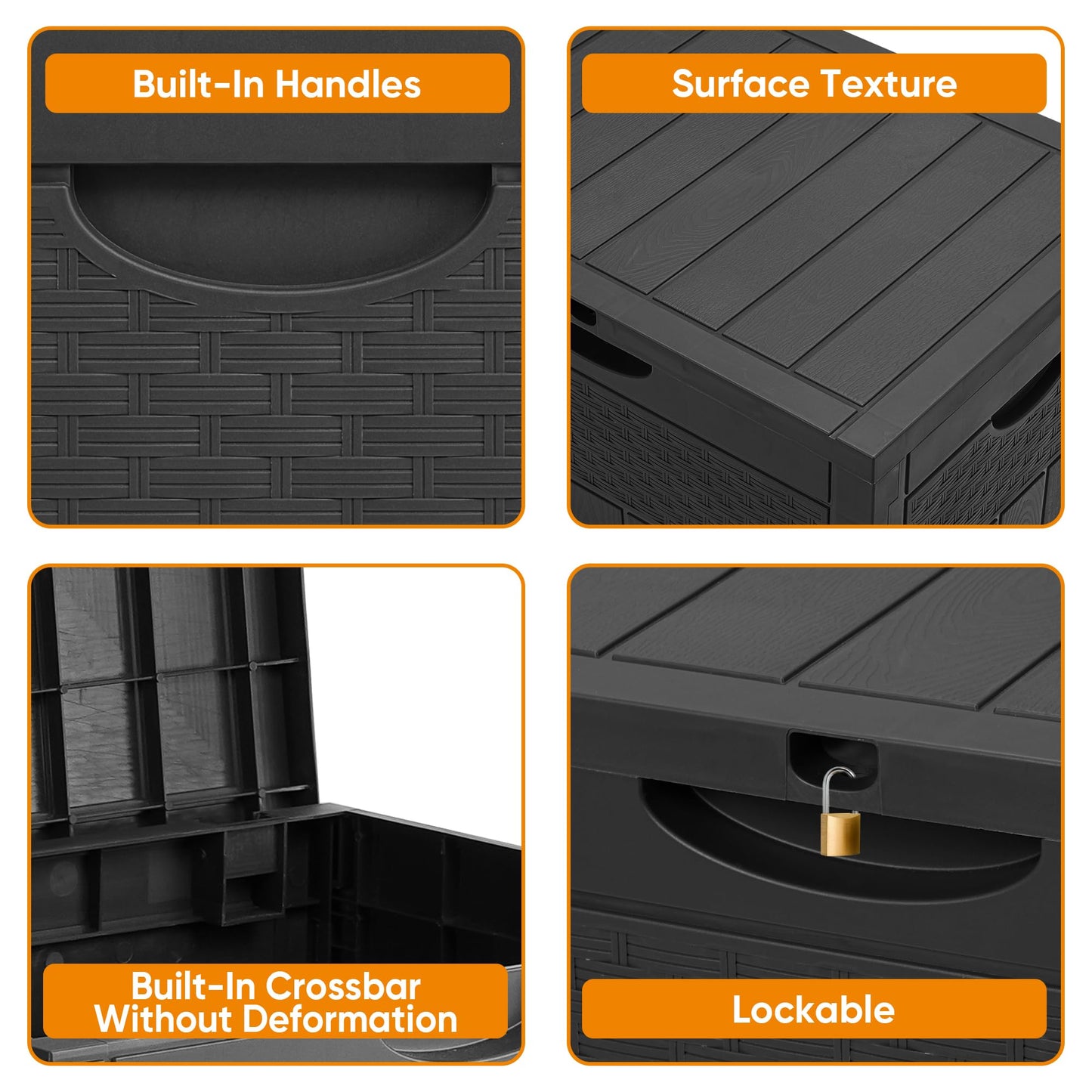 ZYJOYY 33 Gallon Weatherproof Storage Box