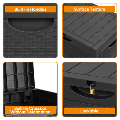 ZYJOYY 33 Gallon Weatherproof Storage Box