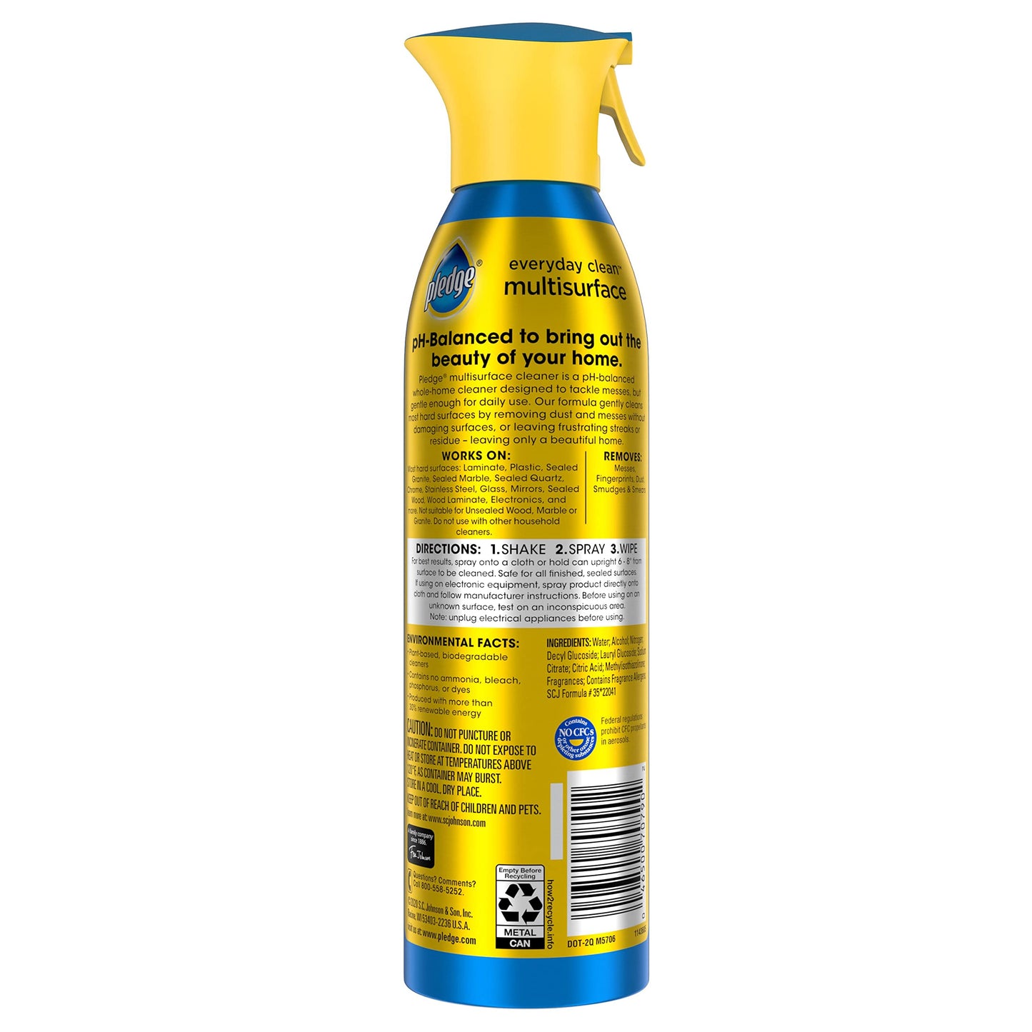 Pledge 3 Pack pH-Balanced Multisurface Cleaner