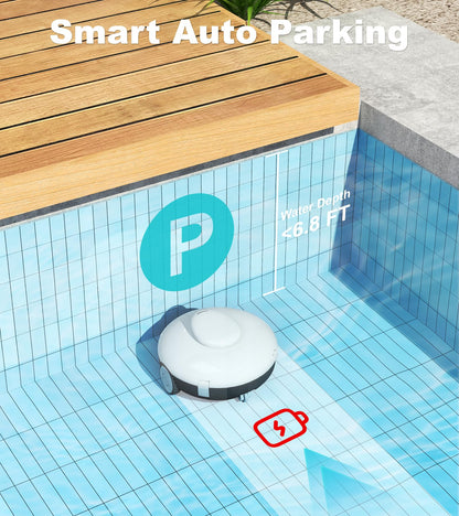Cordless Robotic Pool Vacuum Cleaner by AQUVII