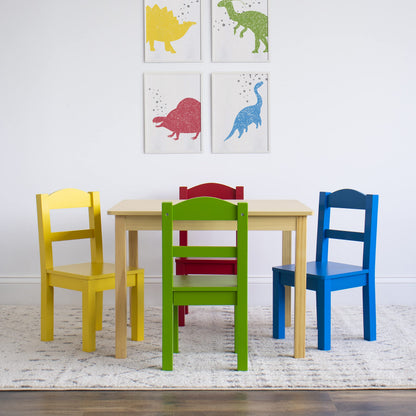 Humble Crew Kids Wooden Table and Chair Set