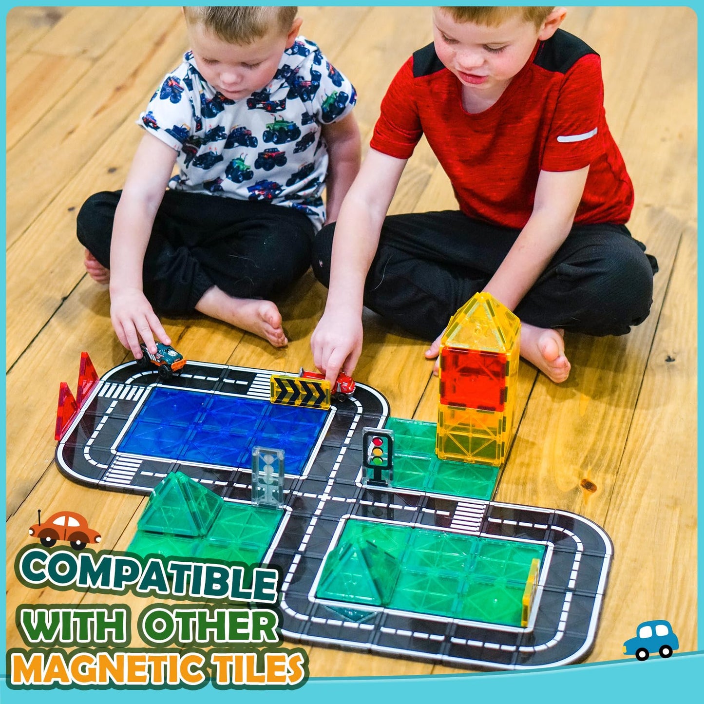 Magnetic Tiles Expansion Pack for Kids STEM Toys