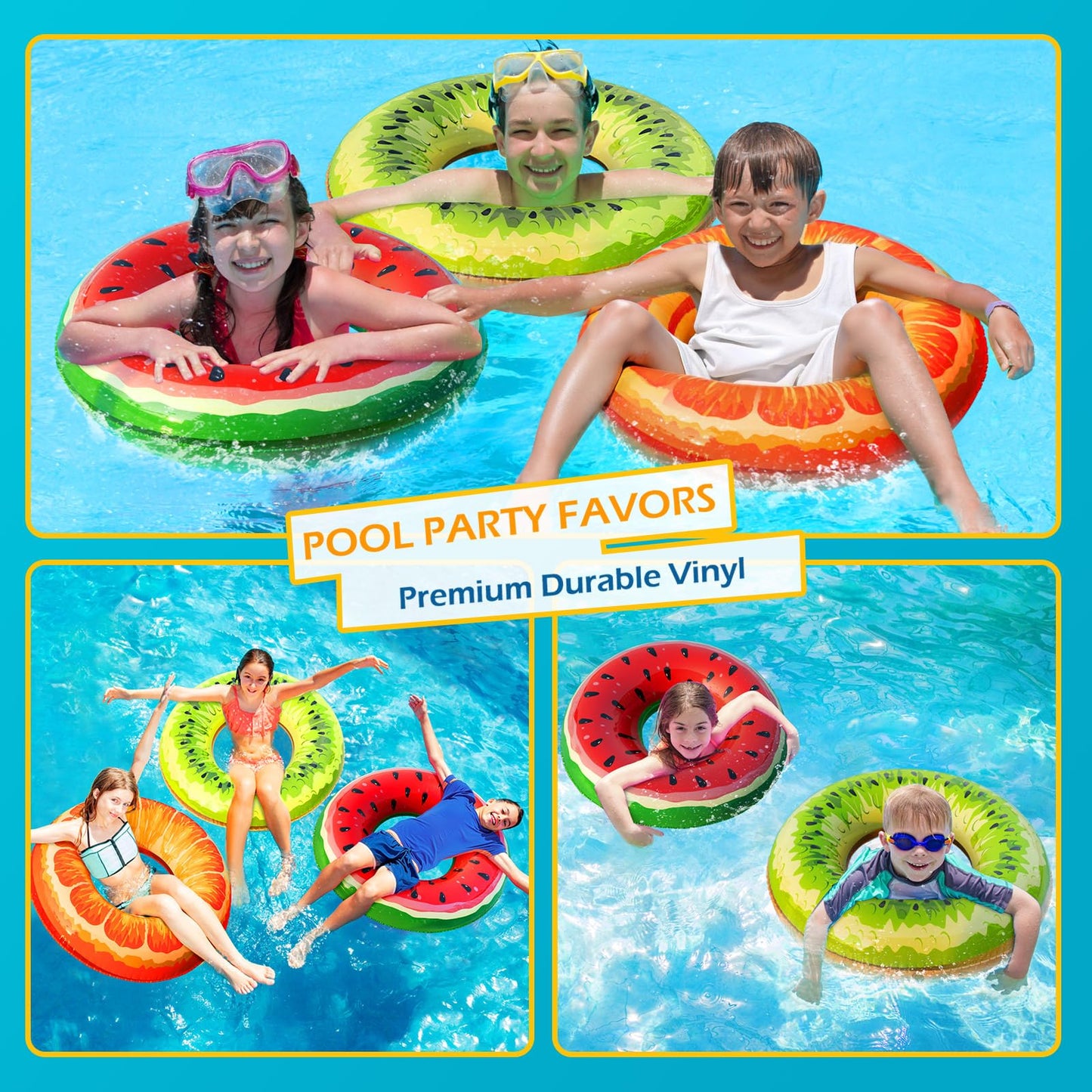 2 Pack Inflatable Pool Floats for Kids