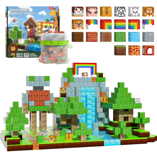 100pcs Magnetic Building Blocks for Kids
