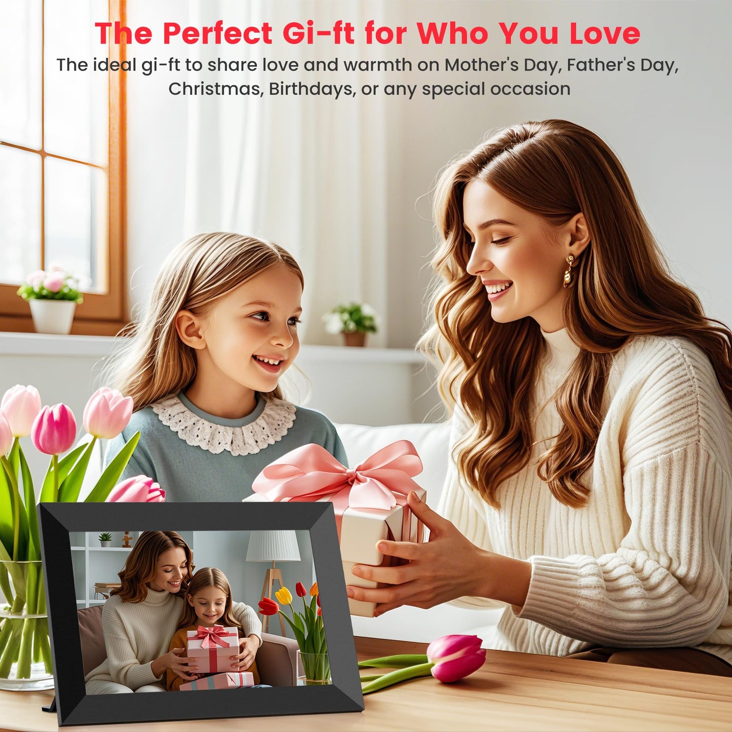 WiFi Digital Photo Frame 10.1 Inch with Touch