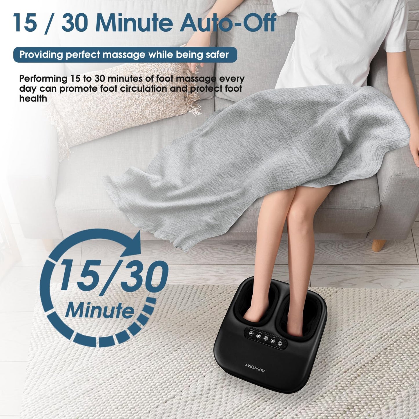 MOUNTRAX Shiatsu Foot Massager with Heat