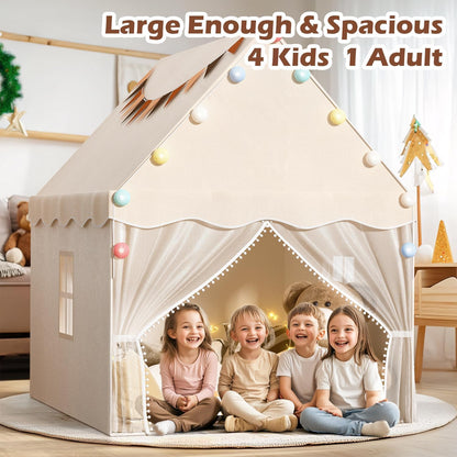 Kids Play Tent with Star Light & Mat