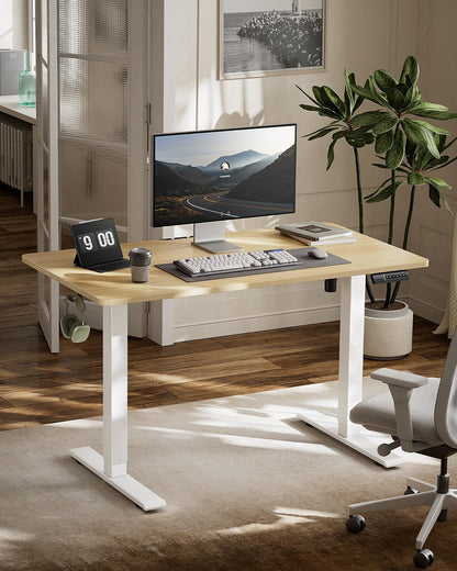 Marsail Electric Standing Desk with LED Lighting