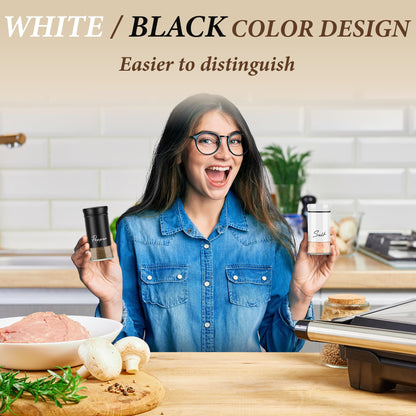 Salt and Pepper Shakers Set - Refillable Design